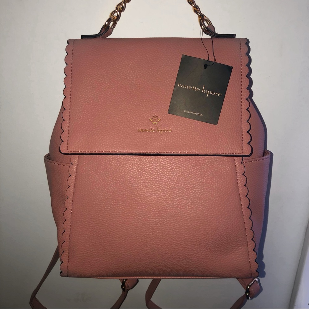 Nanette Lepore Mauve Chain Handle Bag